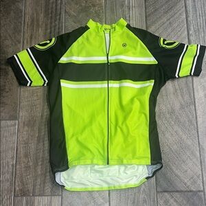 Canari Green and Black Cycling Jersey